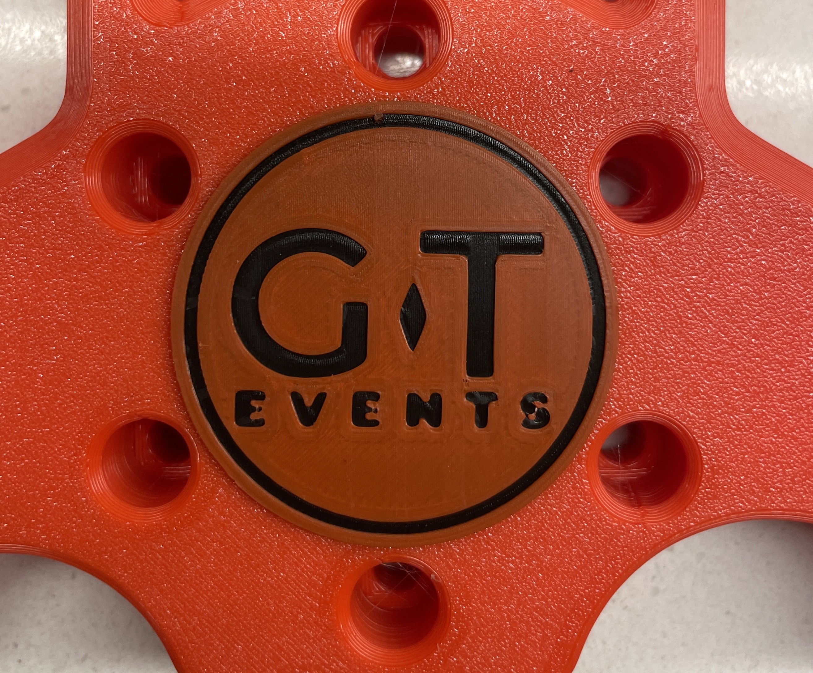 a close up example of the logo we designed